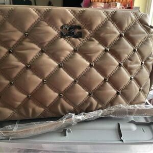 SG Quilted Brown Crossbody Bag
